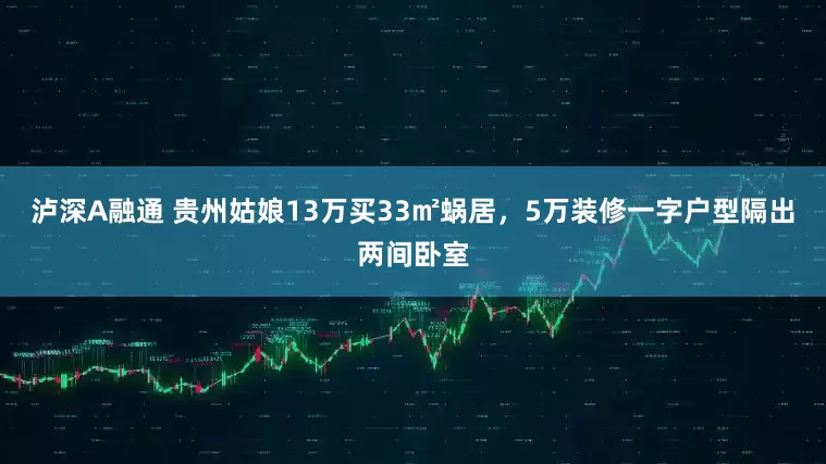 泸深A融通 贵州姑娘13万买33㎡蜗居，5万装修一字户型隔出两间卧室